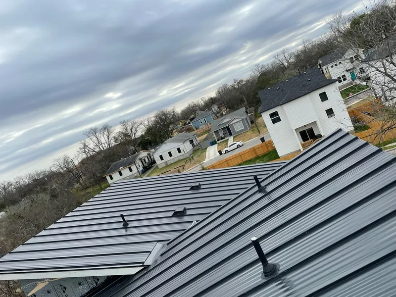 Standing seam metal roof panels with vents for Skylight Repair in Union City